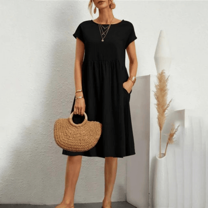 Savana elegant shape tummy-covering dress for women -2
