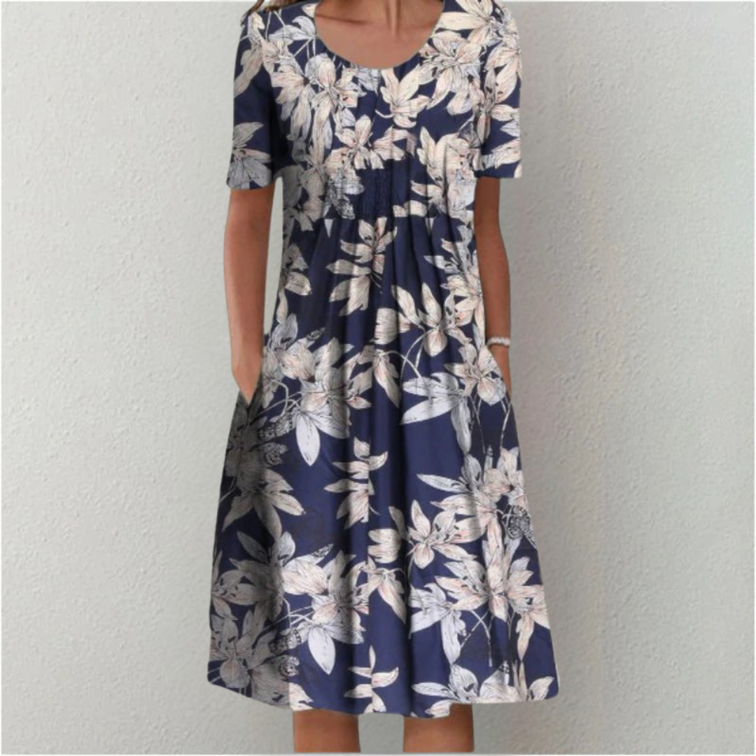 Floral midi dress for women | Isla -8