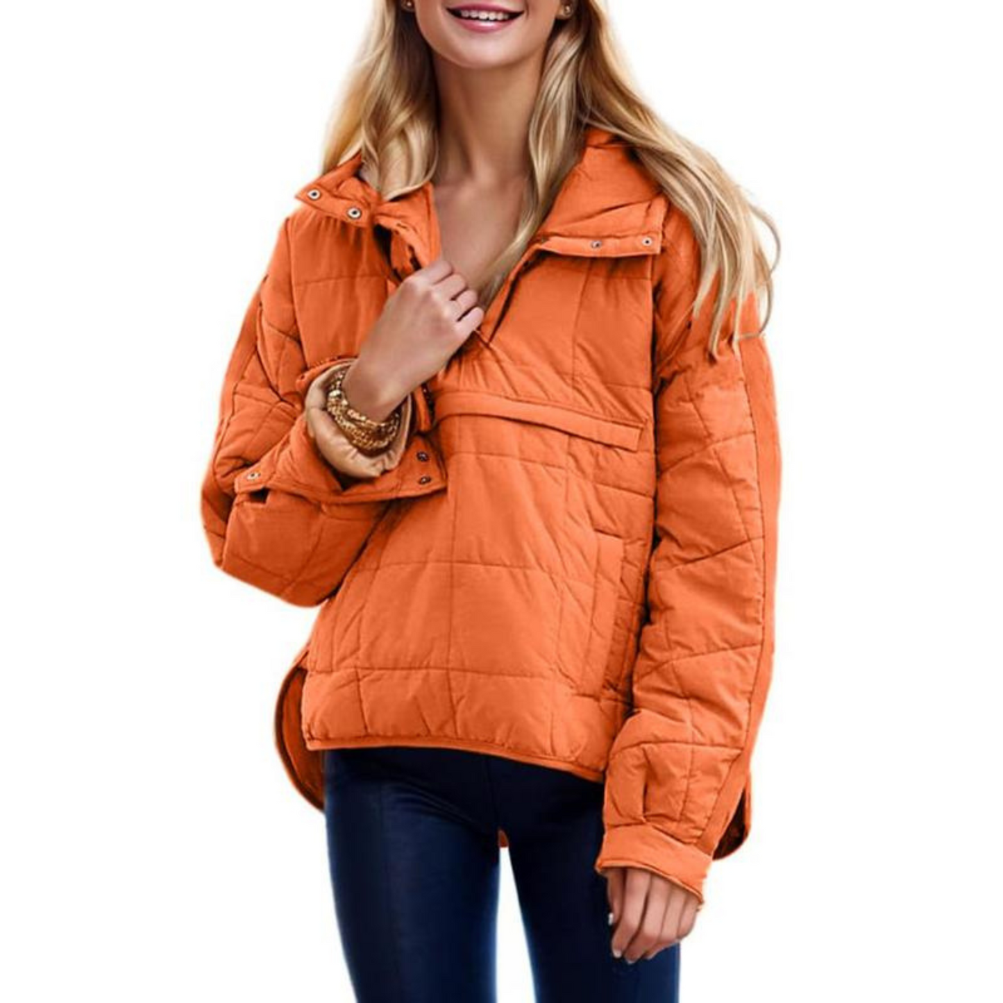 Oversized hooded jumper for women | Farrell -1