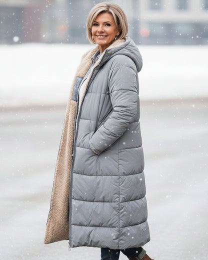 Warm sherpa-lined winter coat for women | Eleanor -15