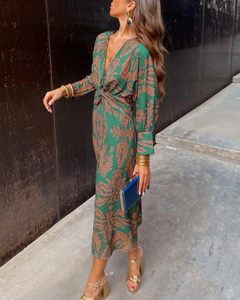 Elegant silk dress for women | Alexa -5