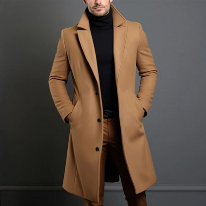 Classic tailored wool coat for men | Alaric -2