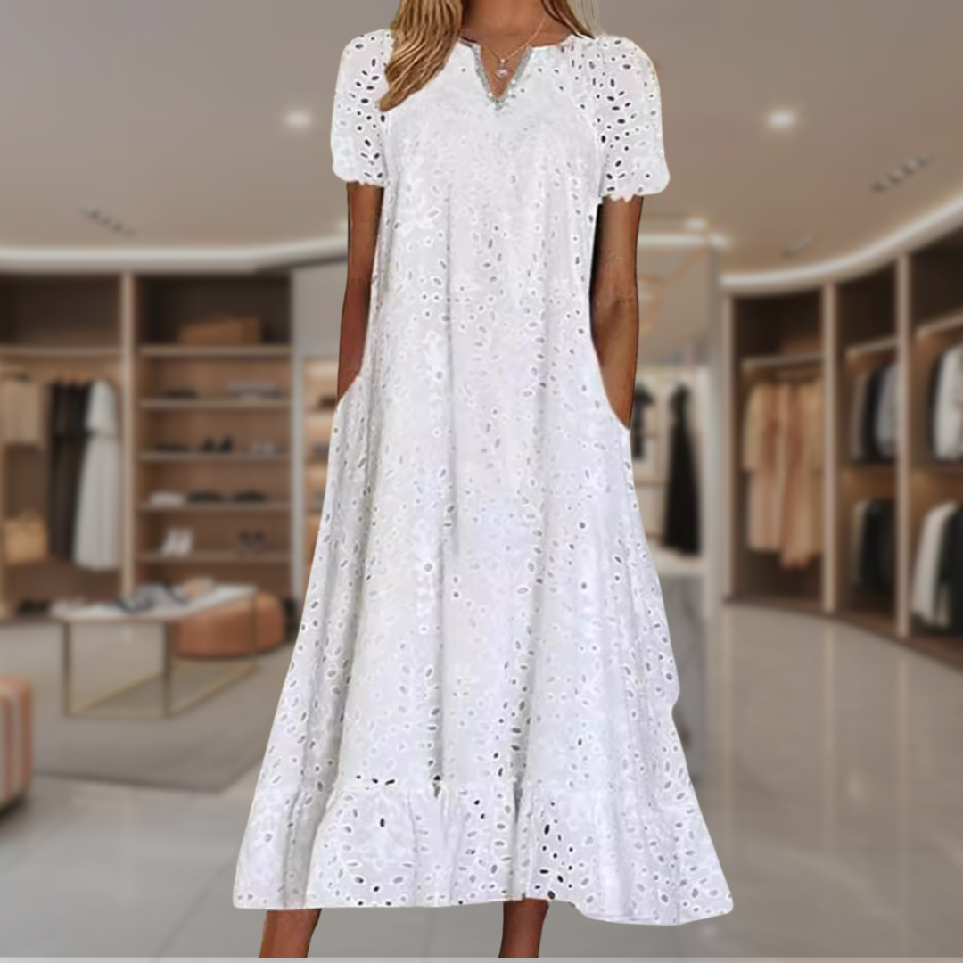 Elegant flattering dress midi for women -2