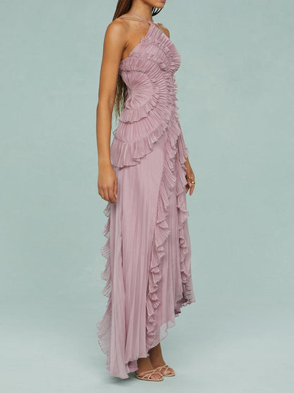 Romantic swirl maxi dress for women -2