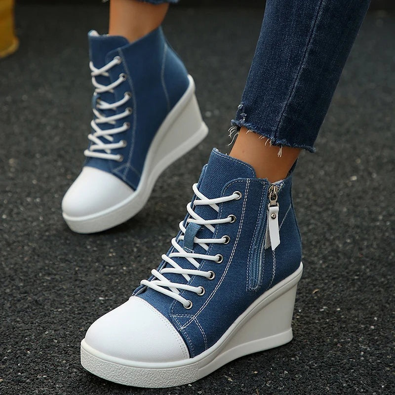 Trainers wedge elegant for women | Varelia -3