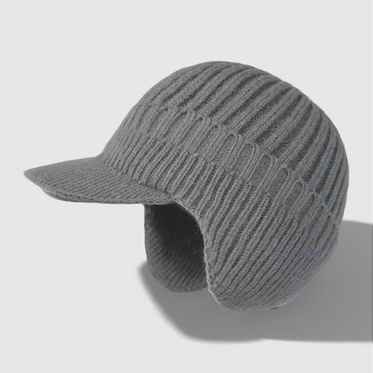 Cosy knitted ear-flap winter hat for women | Antonia -2