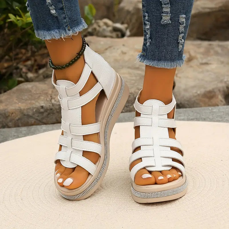 Elegant gladiator sandals for women | Calira -3