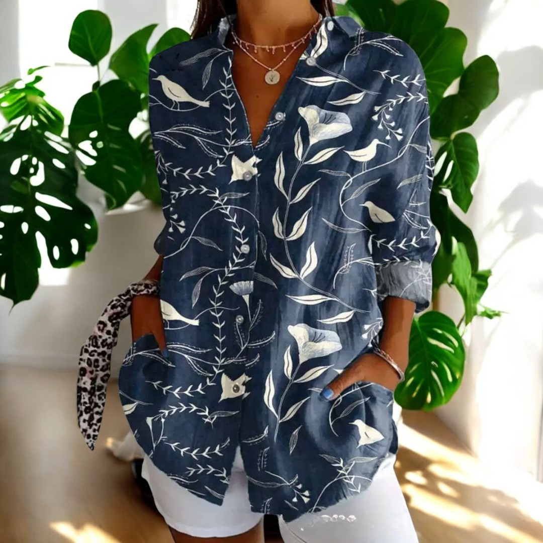 Stylish floral everyday blouse for women | Irene -9