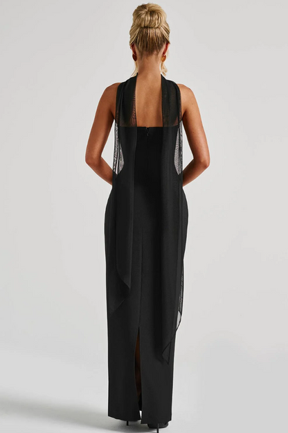 Luxury cocktail strapless maxi bodycon dress for women -3