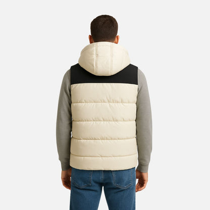 Warm hooded everyday bodywarmer gilet for men -9