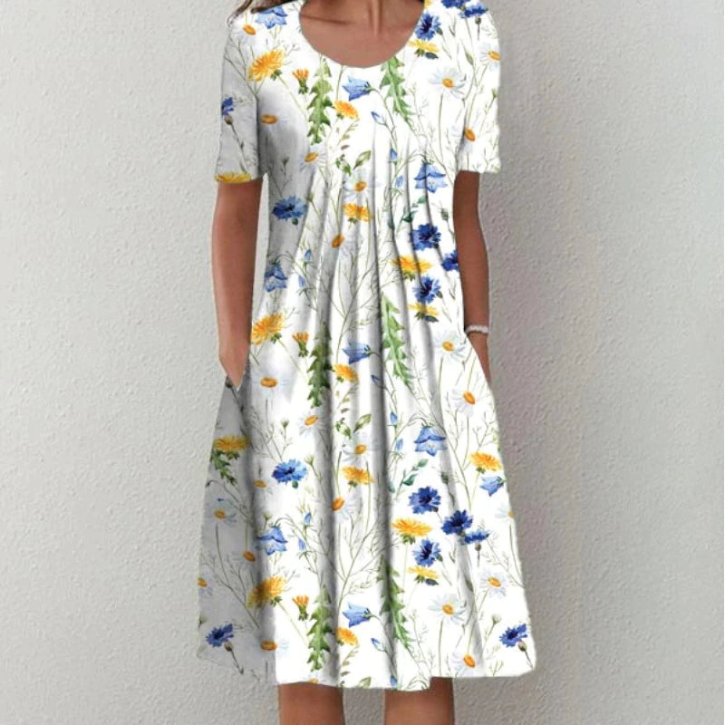 Soft everyday tummy-coverage comfort dress for women | Gigi -2