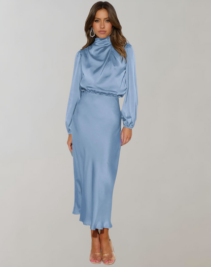 Long sleeved dress for women | Bella -4