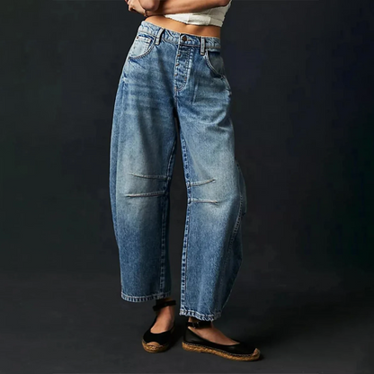 Aurelle Giselle comfortable wide-leg jeans for women