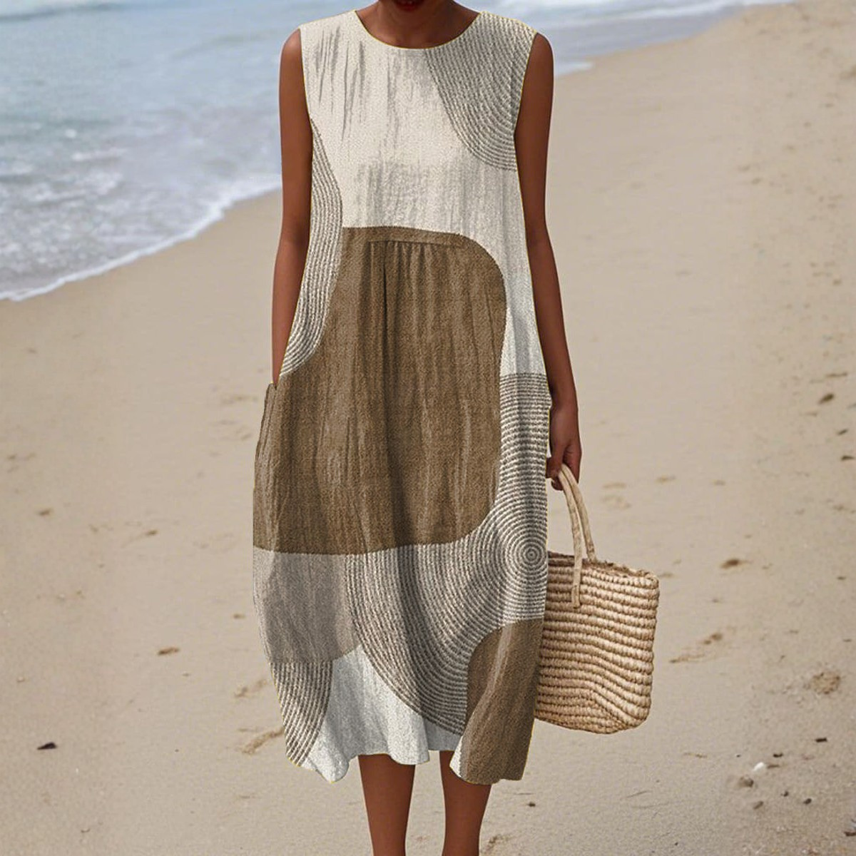Abstract summer dress for women | Helora