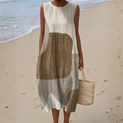 Abstract summer dress for women | Helora