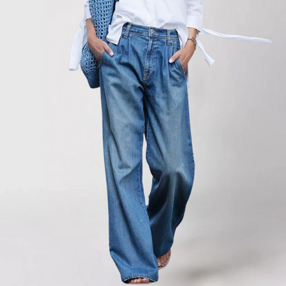 Aurelle Crissy relaxed wide-leg jeans for women