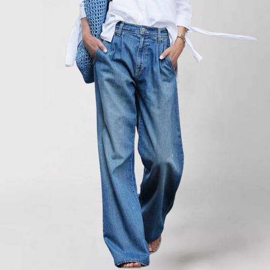 Aurelle Crissy relaxed wide-leg jeans for women