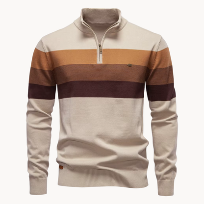 Classic quarter-zip everyday jumper for men | Burk -8