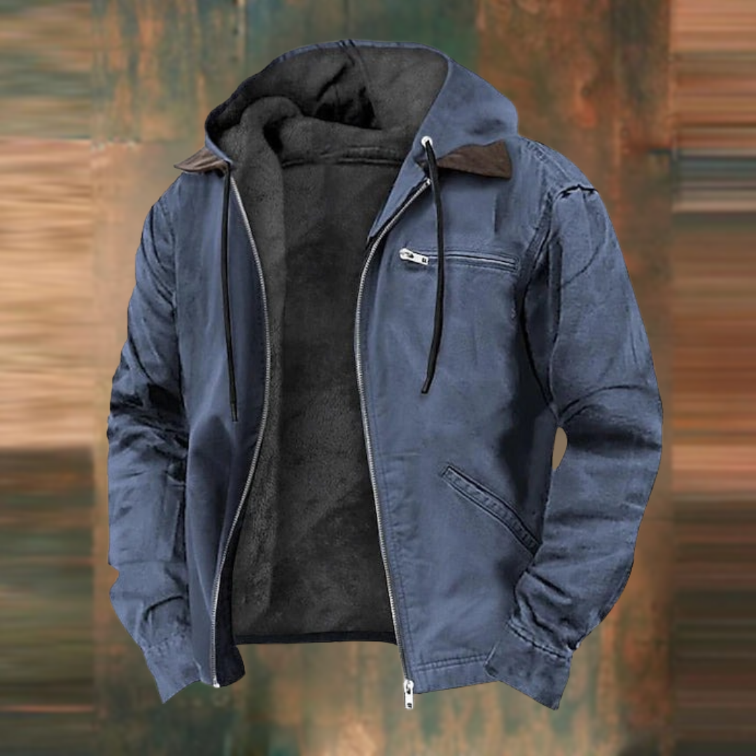 Aurelle Brandon rugged hooded sweatshirt for men