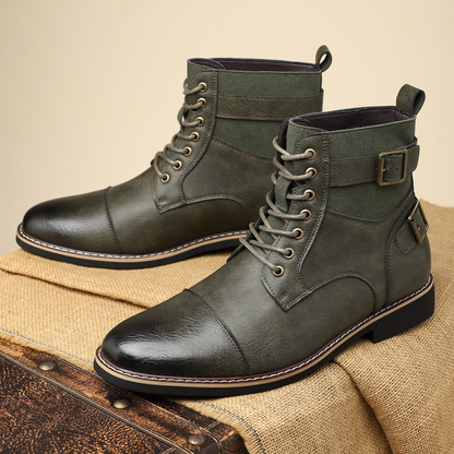 Rugged zip boots with vintage-inspired silhouette for men | Xavier