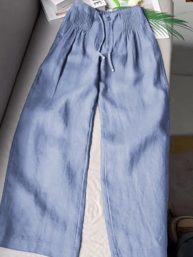 Relaxed wide-leg trousers for women | Alina -5