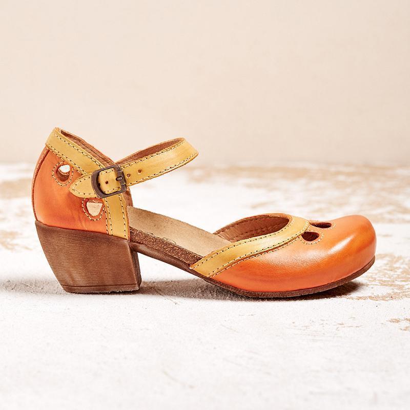 Comfortable low-heeled sandals for women | Amanda -8