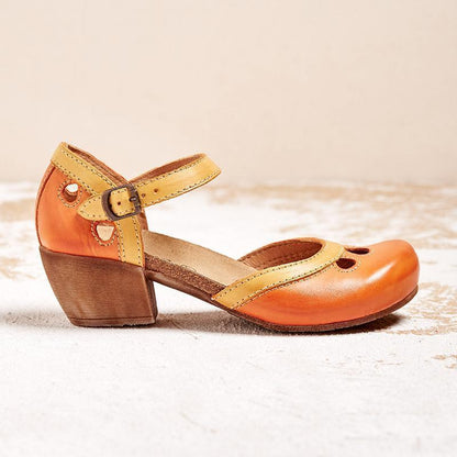 Comfortable low-heeled sandals for women | Amanda -8