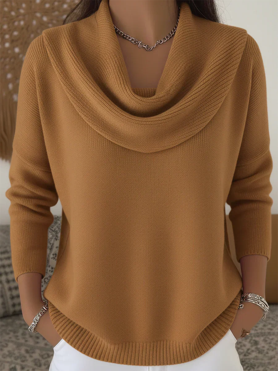 Jumper draped coupe fluide for women | Lyana -2