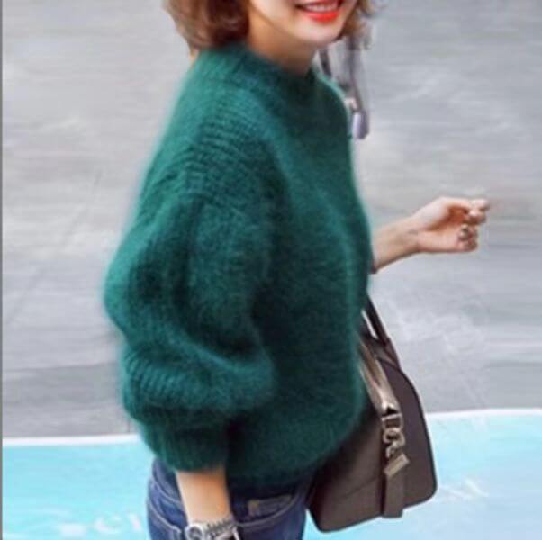 Loose-fit knit wool jumper for women | Aurelia -7