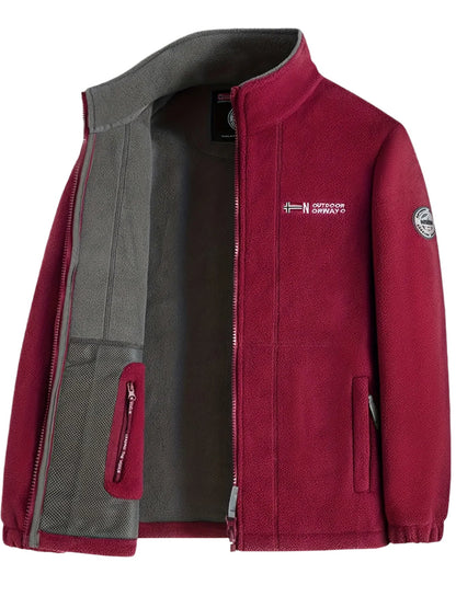 Outdoor performance fleece jacket high coat for men | Rowan -7