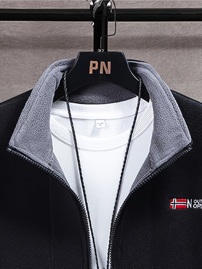 Outdoor performance fleece jacket high coat for men | Rowan -29