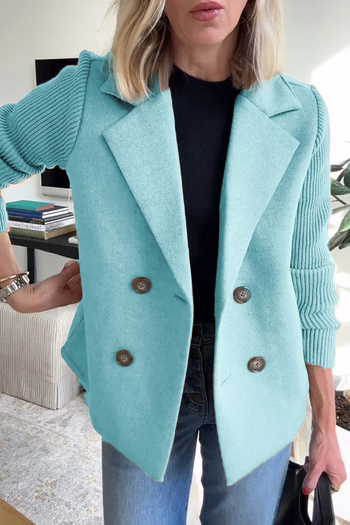 Elegant knit-sleeve everyday blazer for women | Sorelle -9