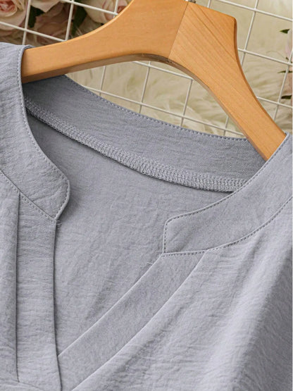 Chemisier long blouse for women -5
