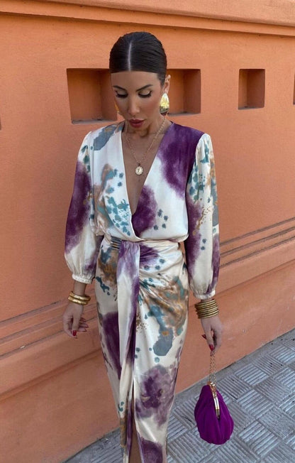 Elegant silk dress for women | Alessia -2