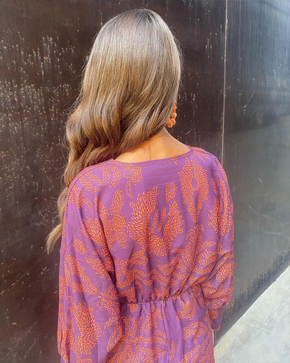 Elegant silk dress for women | Alexa -11