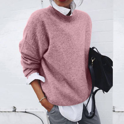 Classic round-neck jumper for women | Mirella -1