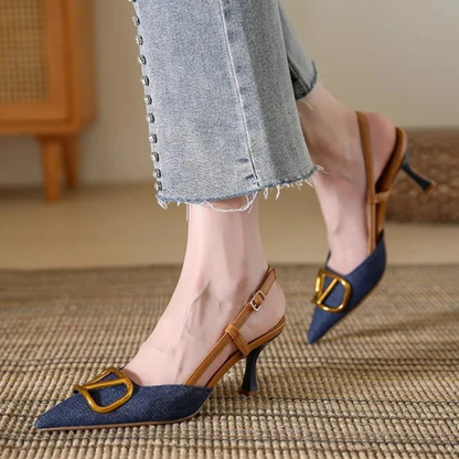 Celeste slingback stiletto heel for women | Valentina -2