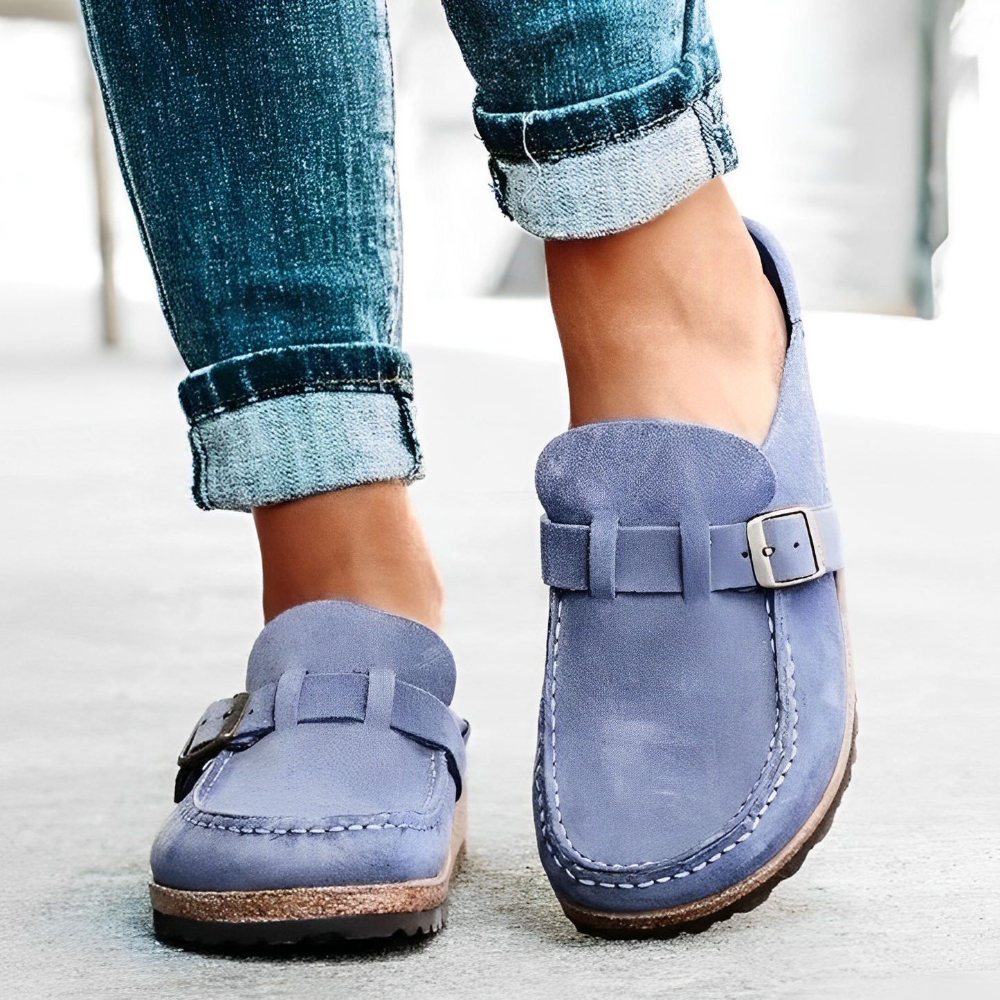 Comfort fit mules for women | Cushioned Support -3