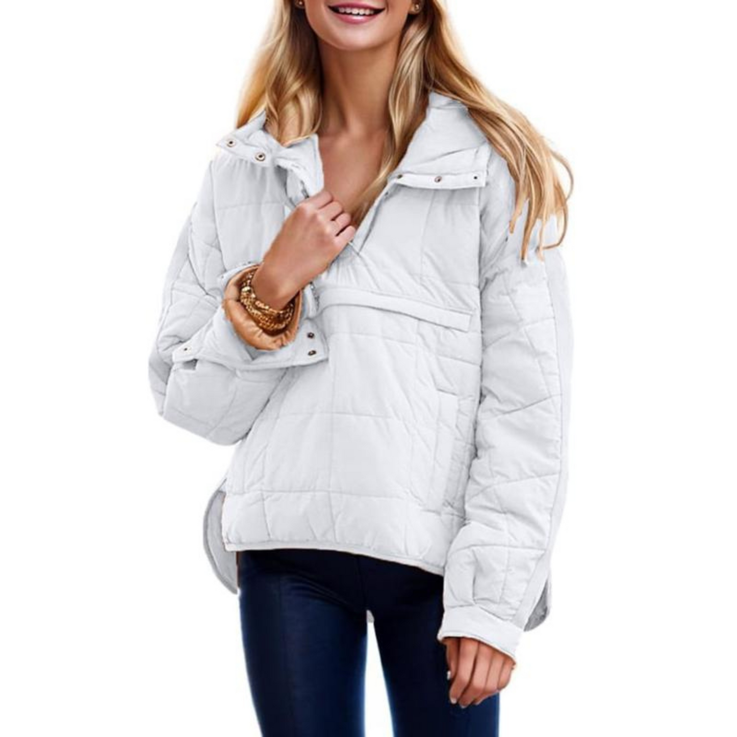 Oversized hooded jumper for women | Farrell -2