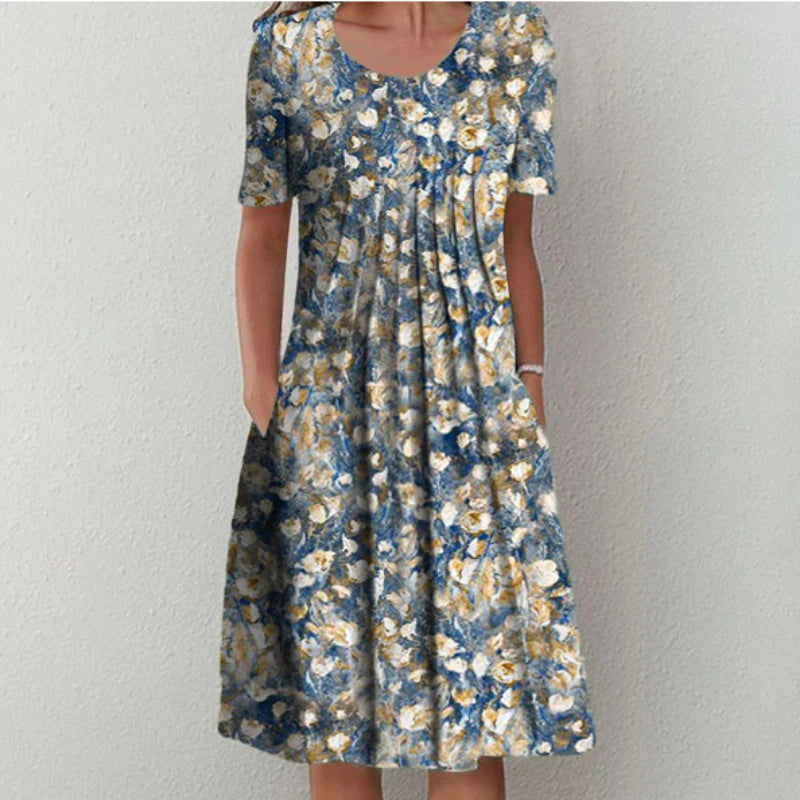 Soft everyday tummy-coverage comfort dress for women | Gigi -3