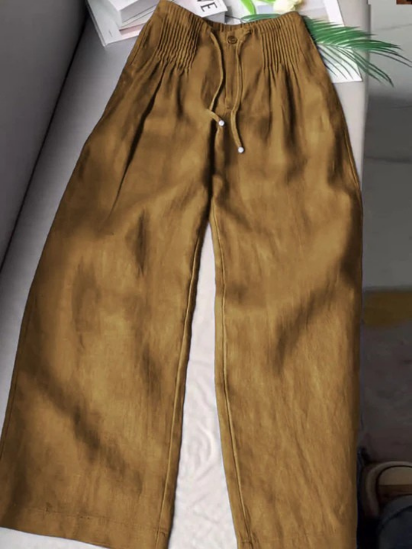 Relaxed wide-leg trousers for women | Alina -6