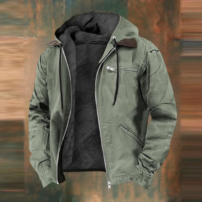 Aurelle Brandon rugged hooded sweatshirt for men