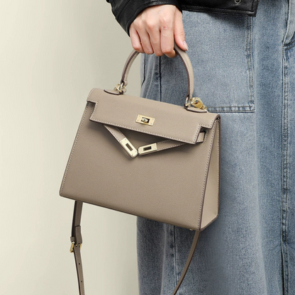 Elegant structured handbag for women | Silken Dawn -6