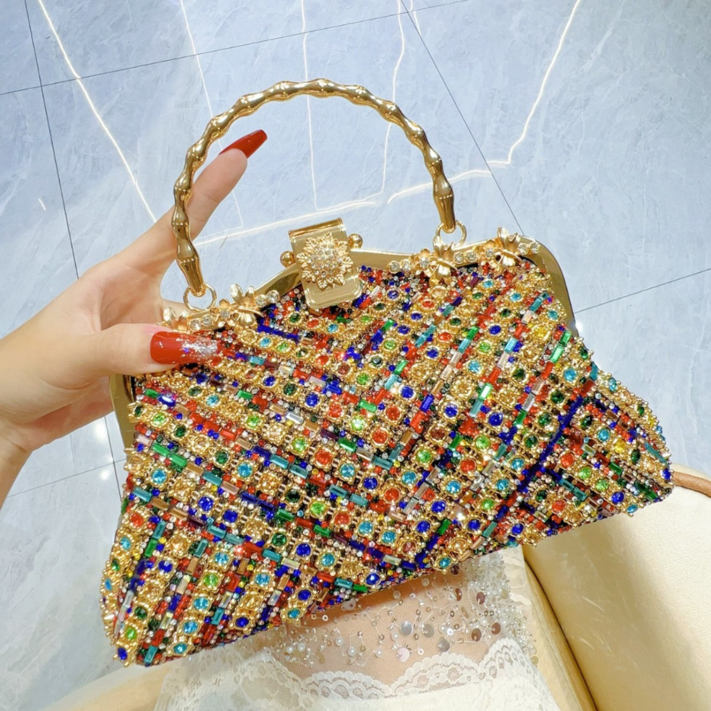 Refined evening handbag for women | Noble Vellum -7