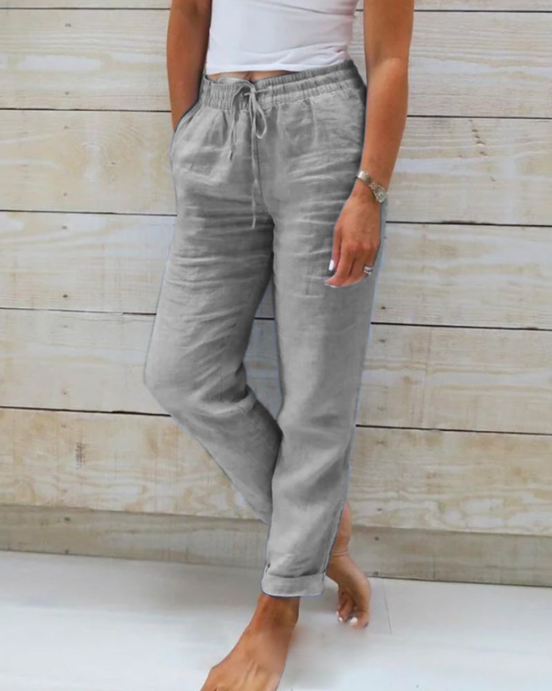Aurelle Mona chic elasticated trousers for women