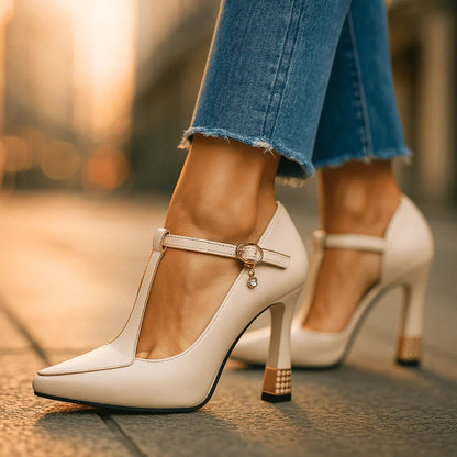 Classic vixen block-heel everyday heels for women | Vivienne -4