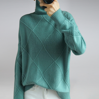 Soft jumper roll-neck for women | Seraphine -8