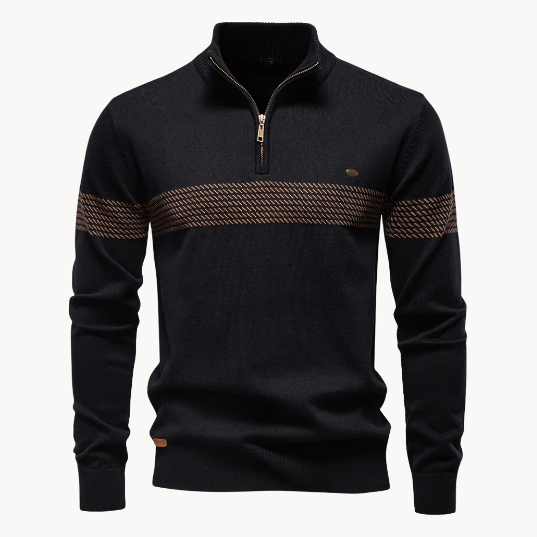 Classic heritage stripe everyday jumper for men | Durham -2