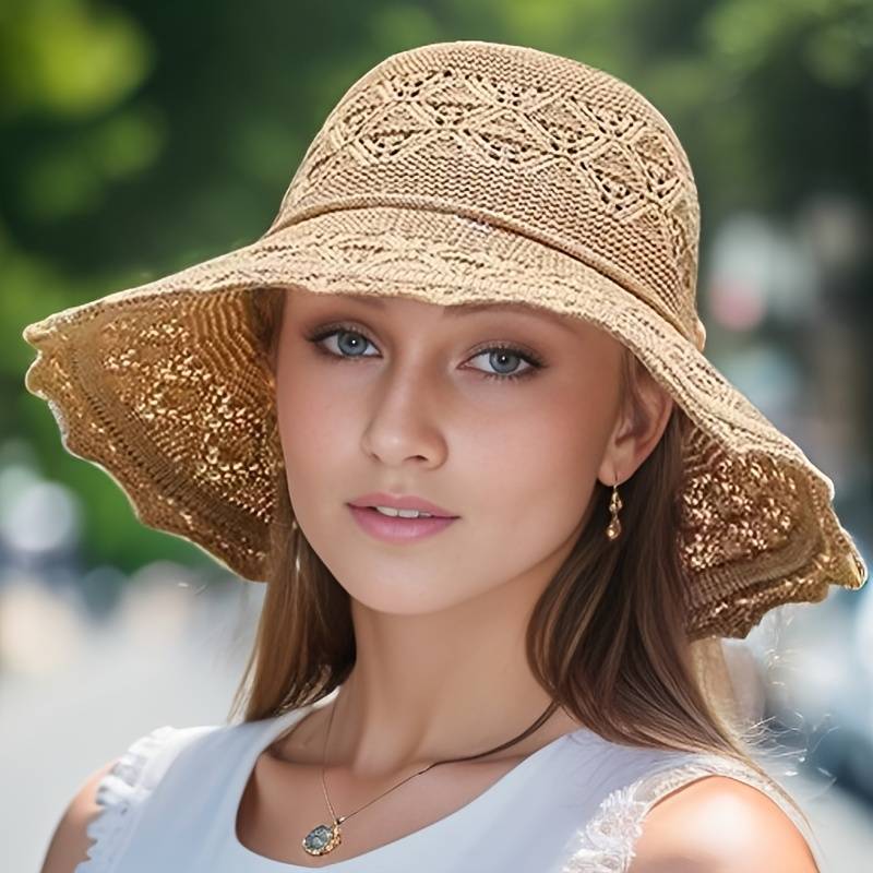 Fashionable wide-brimmed hat for women | Lyla -7