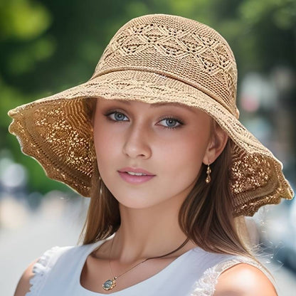 Fashionable wide-brimmed hat for women | Lyla -7